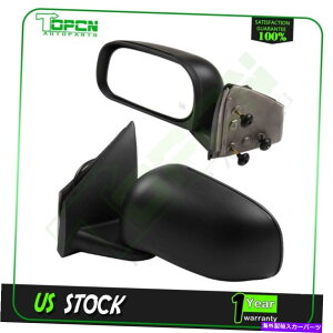 US~[ 2004-09_bWfSTCh~[p[M}jAtH[h2̃Zbg Set of 2 For 2004-09 Dodge Durango Side Black Mirrors Power Heated Manual Fold