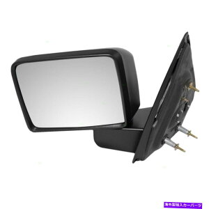 US~[ 04-08tH[hF-150sbNAbvgbÑhCo[XNGA}jA~[eNX`[ Drivers Square Manual Side Mirror Textured for 04-08 Ford F-150 Pickup Truck