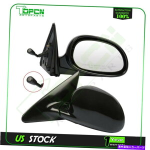 US~[ 1996-00z_VrbNN[y2dubN76200SR3A04̎蓮tH[h[gLR~[ Manual Fold Remote LR Mirrors For 1996-00 Honda Civic Coupe 2D Black 76200SR3A04