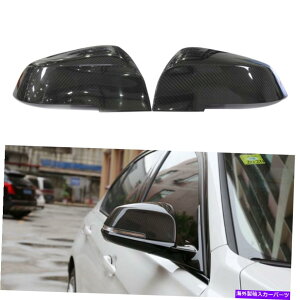 US~[ BMW F20 F30 F32 F87 F22 E84ɃtBbg{̃J[{t@Co[TCh~[Jo[XeBbN Real Carbon Fiber Side Mirror Cover Stick Fit for BMW F20 F30 F32 F87 F22 E84