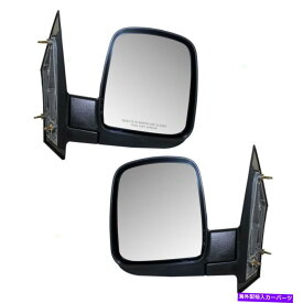 USミラー ペアセットマニュアルサイドビューミラー2003-2007のガラスハウジングエクスプレスサバナバン Pair Set Manual Side View Mirrors Glass Housing for 2003-2007 Express Savana Van