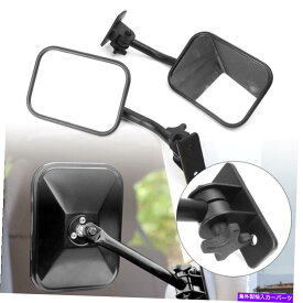 USミラー 2xブラックバックビューミラーサイドミラーフィットジープラングラーJK 2007-2017 08 09 10 11 2x Black Rearview Mirror Side Mirror Fit Jeep Wrangler JK 2007-2017 08 09 10 11