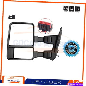 US~[ 2008-2016 F250-F550hCo[TCh~[}jAtH[hieXR[vj^[VOi For 2008-2016 F250-F550 Driver Side Mirror Manual Fold(Telescoping) Turn Signal