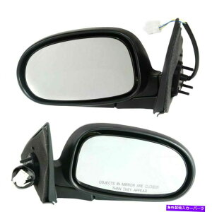 US~[ 00-03Y}LV}̃p[ubNM~[yAZbglhERH Power Black Unheated Mirrors Pair Set Left LH & Right RH For 00-03 Nissan Maxima