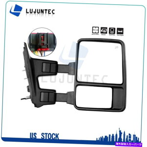 US�~���[ 2008-2016 Ford F250��q�T�C�h�p���[���M���^�[���V�O�i�������� For 2008-2016 Ford F250 Passenger Side Power Heated SMOKE Turn Signal Tow Mirror�y���s�A���i�z