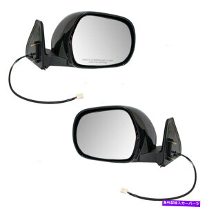 US�~���[ 03-09�g���^4runner�̐V�����y�A�Z�b�g�p���[�T�C�h�r���[�~���[���M�A�Z���u�� New Pair Set Power Side View Mirror Heated Assembly for 03-09 Toyota 4Runner