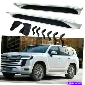 Nerf Bar hN[U[LC300 J300 2021 2022TChXebvNERFo[jO{[hɓK2PC 2Pcs Fit for Land Cruiser LC300 J300 2021 2022 Side Step Nerf Bar Running Board