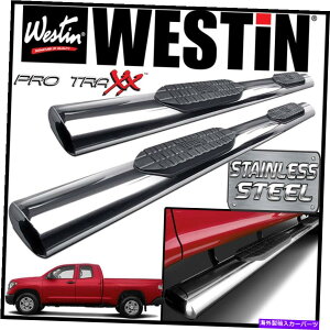 Nerf Bar Westin Pro Traxx 6�X�e�����X�ȉ~�`��nerf�X�e�b�v�o�[�t�B�b�g2007-2021�c���h���_�u���L���u Westin Pro Traxx 6 STAINLESS Oval Nerf Step Bars fit 2007-2021 Tundra Double Cab�y���s�A���i�z