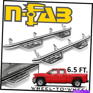 Nerf Bar n-fab nerf bars w2w podium ss�X�e�b�v�o�[14-19�V�G��1500�_�u���L���u6.5 '�x�b�h N-FAB Nerf Bars W2W Podium SS Step Bars 14-19 Sierra 1500 Double Cab 6.5' BED�y���s�A���i�z