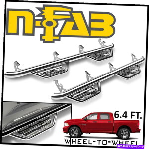 Nerf Bar n-fab nerf bars podium sszC[c[zC[tBbg15-19 RAM 1500N[Lu6.4tB[gBxbh N-FAB Nerf Bars Podium SS Wheel-to-Wheel fit 15-19 Ram 1500 Crew Cab 6.4 FT. BED