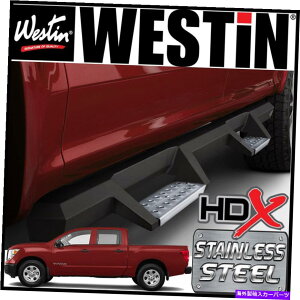 Nerf Bar �E�F�X�e�B��HDX�h���b�v�X�e�����X�X�`�[���X�e�b�v�o�[�t�B�b�g2016-2021�^�C�^��/�^�C�^��XD�N���[�L���u Westin HDX Drop STAINLESS STEEL Step Bars fit 2016-2021 Titan/Titan XD Crew Cab�y���s�A���i�z