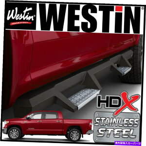 Nerf Bar EFXeBHDXhbvXeXX`[i[tXebvo[tBbg2007-2021chN[}bNXLu Westin HDX Drop STAINLESS STEEL Nerf Step Bars fit 2007-2021 Tundra CrewMax Cab