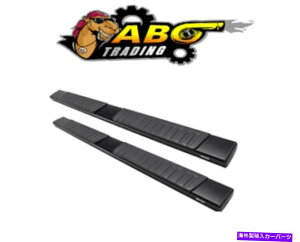 Nerf Bar �V���o���[�h�̃E�F�X�e�B��/�V�G���N���[�L���u�u���b�NR7 7 "�������j���O�{�[�h-28-71035 Westin For Silverado/Sierra Crew Cab Black R7 7" Wide Running Boards - 28-71035