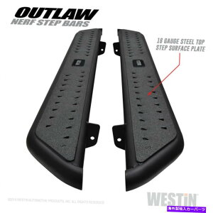 Nerf Bar 17-20tH[hF-250/350 58-53935̃EFXeBeNX`[ubNAEg[i[tXebvo[ Westin Textured Black Outlaw Nerf Step Bars for 17-20 Ford F-250/350 58-53935