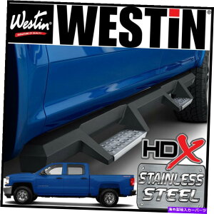 Nerf Bar EFXeBHDXhbvXeXX`[i[tXebvo[2007-18V{[VohN[Lu Westin HDX Drop STAINLESS STEEL Nerf Step Bars 2007-18 Chevy Silverado Crew Cab