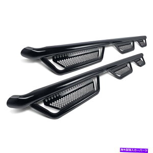 Nerf Bar �V�{���[�V���o���[�h1500 19-21 3 "�z�C�[���c�[�z�C�[���u���b�N���E���h�i�[�t�X�e�b�v�o�[ For Chevy Silverado 1500 19-21 3" Wheel-to-Wheel Black Round Nerf Step Bars