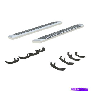 Nerf Bar Aries Step Nerf Bar Kit Advantedge 5-1/2 "x 85" Chrome Aluminium Side BarsASEL ARIES Step Nerf Bar Kit AdvantEDGE 5-1/2" x 85" Chrome Aluminum Side Bars, Sel