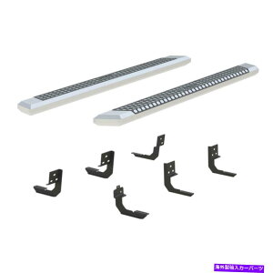 Nerf Bar Aries Step Nerf Bar Kit Advantedge 5-1/2 "x 85" Chrome Aluminium Side BarsASEL ARIES Step Nerf Bar Kit AdvantEDGE 5-1/2" x 85" Chrome Aluminum Side Bars, Sel