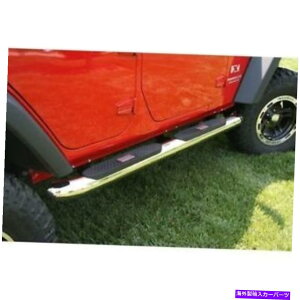 Nerf Bar W[vO[JK 07-17 4DRTChXebv4 "EhXeX|X 11593.10 For Jeep Wrangler Jk 07-17 4Dr Side Step 4" Round Stainless Steel X 11593.10