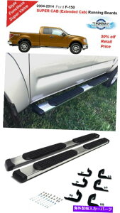 Nerf Bar 2008 Ford F-150 Super Extended Cab 5 �T�t�@�������j���O�{�[�hNERF�o�[�A���~�j�E�� 2008 Ford F-150 Super Extended Cab 5 Safari Running Boards Nerf Bars Aluminum�y���s�A���i�z