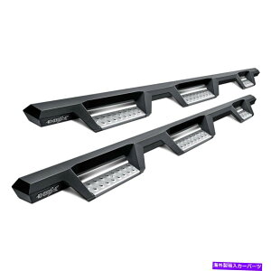 Nerf Bar RAM 1500 19-22 4 "HDXzC[c[zC[ubNhbvXebvwXebvv[g For Ram 1500 19-22 4" HDX Wheel-to-Wheel Black Drop Steps w Polished Step Plates