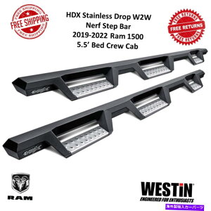 Nerf Bar EFXeBHDXXeXhbvW2Wi[tXebvo[19-22 RAM 1500N[Lu5.5 'ɓK Westin HDX Stainless Drop W2W Nerf Step Bars Fits 19-22 Ram 1500 Crew Cab 5.5'