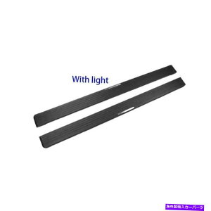 Nerf Bar �t�H�[�h�G�N�X�v���[���[2011-2019�u���b�N�A���~�j�E�������j���O�{�[�h�T�C�h�X�e�b�v�l���t�o�[LED For Ford Explorer 2011-2019 Black Aluminum Running Board Side Step Nerf Bar LED