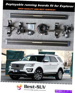 Nerf Bar �t�H�[�h�G�N�X�v���[���[2011-2019�T�C�h�X�e�b�v�i�[�t�o�[�ɓK������W�J�\�ȃ����j���O�{�[�h Deployable Running Board Fits for Ford Explorer 2011-2019 Side Step Nerf Bar