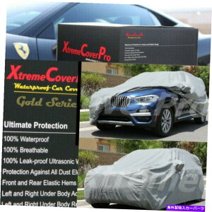 J[Jo[ 2015 BMW X3hԃJo[t~[|Pbg - O[ 2015 BMW X3 Waterproof Car Cover w/Mirror Pockets - Gray
