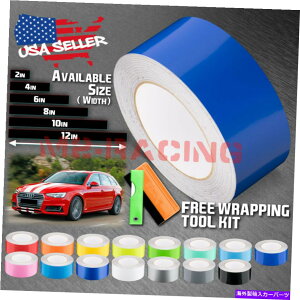 J[Jo[ AEfBA4XgCvXebJ[̂߂̃OXJ[[VOXgCvrj[bv25tB[g / 50tB[g Gloss Color Racing Stripes Vinyl Wrap For Audi A4 Stripe Sticker 25FT / 50FT