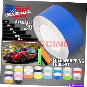 J[Jo[ NTXp̃}bgJ[[VOXgCvrj[bvXebJ[25tB[g / 50tB[gł Matte Color Racing Stripes Vinyl Wrap Sticker For Lexus IS ES GS 25FT / 50FT