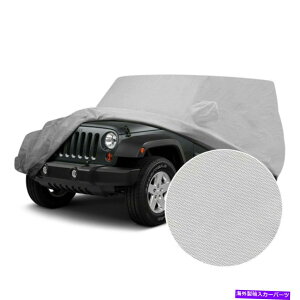 �J�[�J�o�[ Jeep Wrangler 2007-2020 Rampage Grey�J�X�^���t�B�b�g4���C���[�ʋC���J�[�J�o�[ For Jeep Wrangler 2007-2020 Rampage Gray Custom Fit 4-Layer Breathable Car Cover�y���s�A���i�z