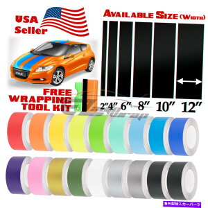 J[Jo[ z_CR-Z CRX 25tB[g / 50tB[gp̃}bgJ[[VOXgCvrj[bvXebJ[ Matte Color Racing Stripes Vinyl Wrap Sticker For Honda CR-Z CRX 25FT / 50FT