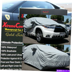 J[Jo[ 2011 2012 2013 2014g^nC_[hԃJo[t~[|PbgO[ 2011 2012 2013 2014 Toyota Highlander Waterproof Car Cover w/MirrorPocket GREY