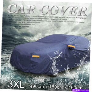 J[Jo[ 3XLu[yoJ[Jo[OhJUVی490 x 180 x 160cm 3XL Blue PEVA Car Cover Outdoor Waterproof Rain UV Protection 490 x 180 x 160cm