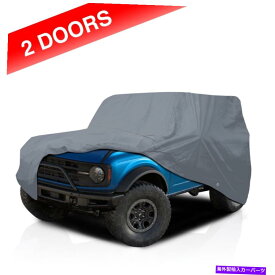 カーカバー [CCT] 5層セミカストムフィットフルSUVカーカバーフォードブロンコスポーツ2021 2022 [CCT] 5 Layer Semi-Custom Fit Full SUV Car Cover for Ford Bronco Sport 2021 2022