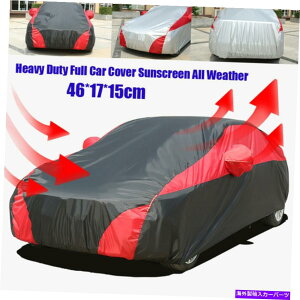 �J�[�J�o�[ 1×���O�t���J�[�J�o�[�h�����Ȋ��ȒʋC���ی���Ă��~�� 1× Outdoor Full Car Cover Waterproof Heavy Duty Breathable Protection Sunscreen�y���s�A���i�z