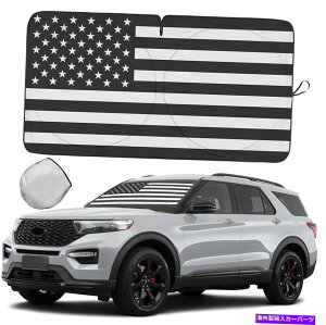 TVF[h rCbNANZT[̏ꍇA͑^Ԃ̃tgKXTVF[hV[hJo[oCU[ For Buick Accessories US Flag Large Car Windshield Sun Shade Shield Cover Visor