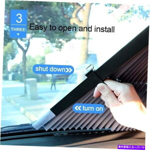 TVF[h J[TVF[hJo[tgKXi[oCU[tgEBhEĂ~vsior us vsior us Car Sunshade Cover Windshield Retractable Visor Front Window Sunscreen Vsior US