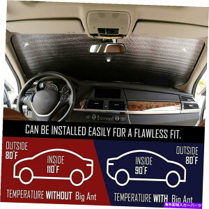 TVF[h 2015-2021 Ford F150 F250 F350̑^TVF[hgbNtgKXoCU[Jo[ Large Sun Shade Truck Windshield Visor Cover for 2015-2021 Ford F150 F250 F350