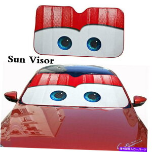 TVF[h ̃rbOACYJ[tgKXTVF[hJo[oCU[V[hUVubNveN^[ Cartoon Big Eyes Car Windshield Sun Shade Cover Visor Shield UV Block Protector
