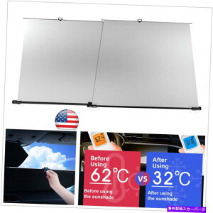 TVF[h 1Set 72.5*110cmi[ԃtgKXTVF[htgKXA̓AD 1Set 72.5*110cm Retractable Car Windshield Sunshade Windscreen Sun Shade US Ship