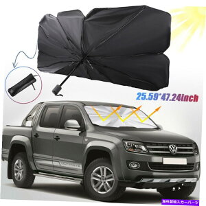TVF[h ܂肽݉\ȎԂ̓APMfMtgKXUVJo[oCU[ubN Foldable Car Sun Shade Umbrella Heat Insulation Windshield UV Cover Visor Block