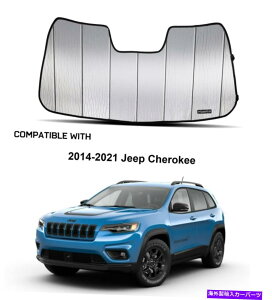 TVF[h 2014-2021̃JX^TVF[htgtgV[hW[v`FL[SUV܂肽݃fUC Custom Sunshade Front Windshield for 2014-2021 Jeep Cherokee SUV Folding Design