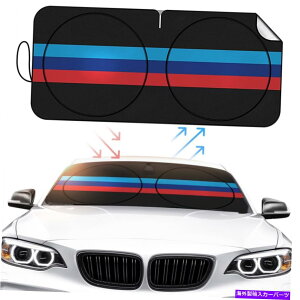 TVF[h BMW M5 M7 M8ANZT[J[tgKXTVF[hMp[gCJ[oCU[Jo[p For BMW M5 M7 M8 Accessory Car Windshield Sunshade M Power Tri Color Visor Cover