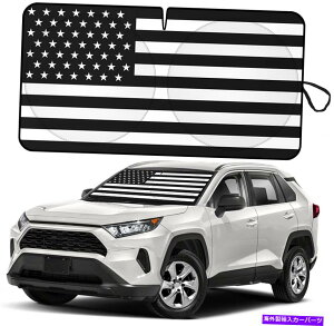 TVF[h W[vANZT[J[tgKXTVF[hčtOUVq[gubNJo[oCU[p For Jeep Accessories Car Windshield Sun Shade US Flag UV Heat Block Cover Visor