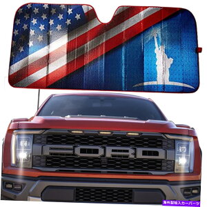 TVF[h rbOAԃtgKXTVF[hTVF[hoCU[AJtbOtNeButH[fBO Big Ant Car Windshield Sunshade Sun Shade Visor American Flag Reflective Fold