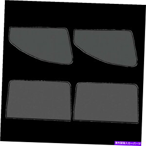TVF[h 4PCSJ[TChEBhETVF[hCM≏bVUVیJo[ 4pcs Car Side Window Sun Shade Magnetic Heat Insulated Mesh UV Protection Cover