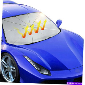 TVF[h AbvO[hꂽԃgbNTVF[hp\tgtgKXMfMPP Upgraded Car Truck Sun Shade Parasol Front Windshield Heat Insulation Umbrella