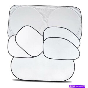 TVF[h ܂肽݉\ȎԂ̃tgKXĂ~߃TVF[hoCU[Jo[UVubNیiC Foldable Car Windshield Sunscreen Sunshade Visor Cover UV Block Protection Nylon